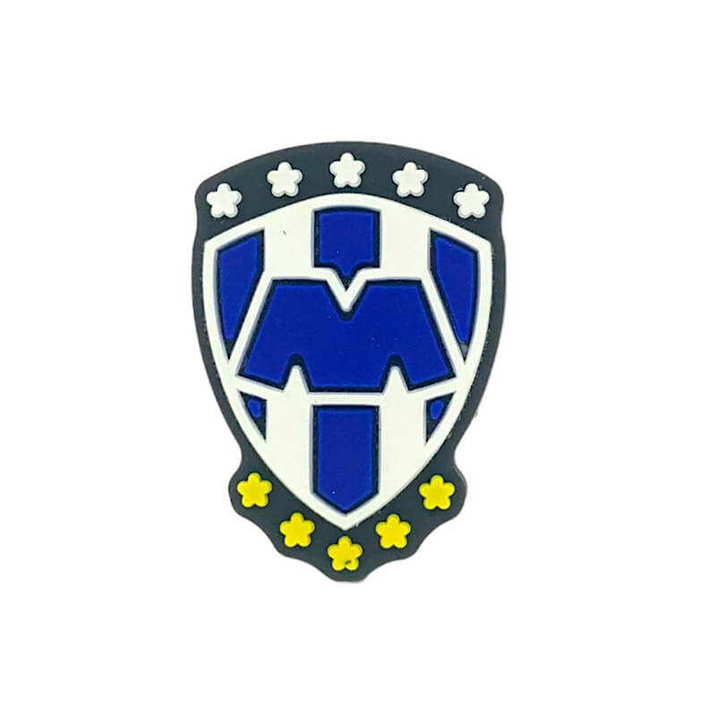 Silicone Focal Beads Club de Futbol Monterrey Blue White Yellow Stars