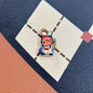 Double Sided Embossed Enamel Acrylic Beads 30mm Whimsical Characters 10pcs 2