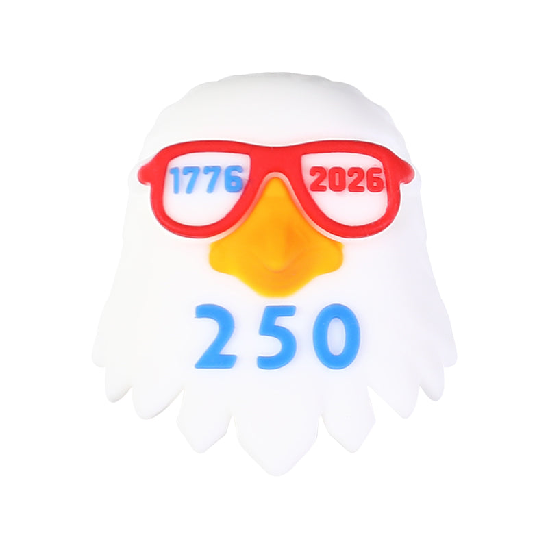 USA 250th Anniversary Silicone Focal Beads Patriotic Shapes 3D 20pcs 9