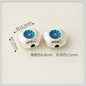 Oval Sunflower Metal Beads Cloisonne Enamel Alloy 10pcs 7
