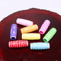Oval Acrylic Beads Imitation Wood Pattern Orange Tribal 100pcs 6
