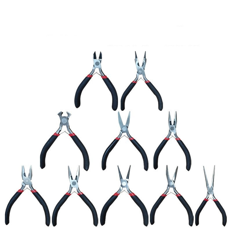 Mini Steel Jewelry Pliers 125mm Precision Rubber Grip 1pc