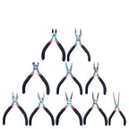 Mini Steel Jewelry Pliers 125mm Precision Rubber Grip 1pc