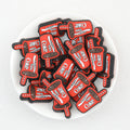  Red Coke Straw Cup Silicone Focal Beads 20Pcs 2