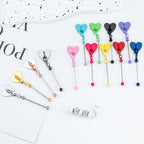 Beadable Metal Cup Charms Heart-shaped