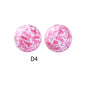15mm Silicone Beads Rhombus Printed Design 50pcs 14