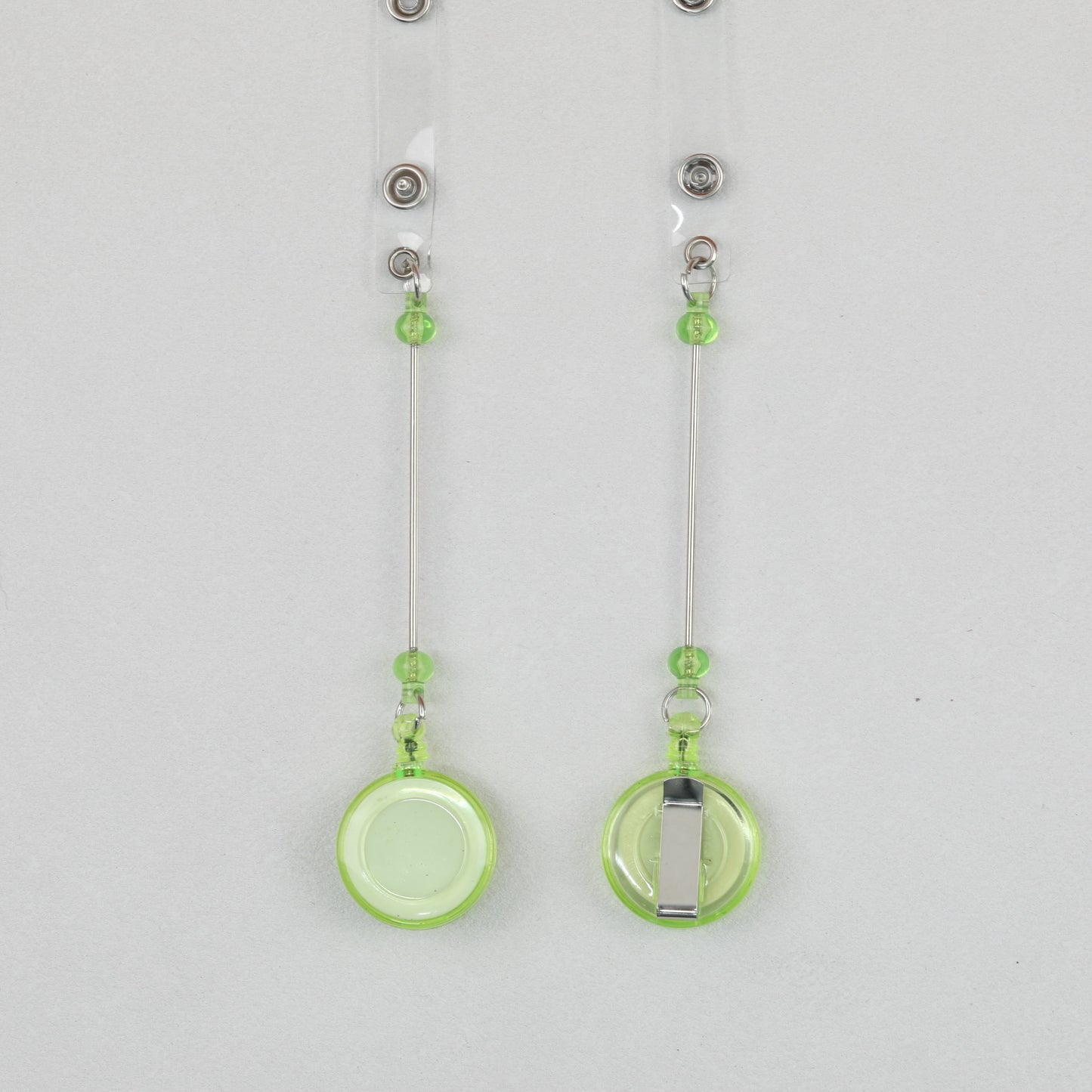 Beadable Badge Reels Retractable ID Keychain Clip
