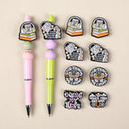 Silicone Focal Beads Inspirational Letters Bloom Where You Are Planted 20pcs 8