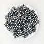 Geometric Pattern 13.5mm Square Silicone Beads with 2.5mm Hole 50pcs 2