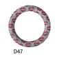 65mm Silicone Beads Printed Designs Vibrant Colors 6