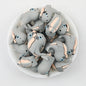 Gray Seal 3D Silicone Focal Beads Cute Seal Shaped 20pcs