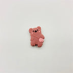 Silicone Focal Beads Backpack Bear Heart Ears Pastel Colors 20pcs 9