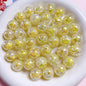 Sparkling Round Acrylic Beads 16mm Crackled Glass Effect 10pcs 3