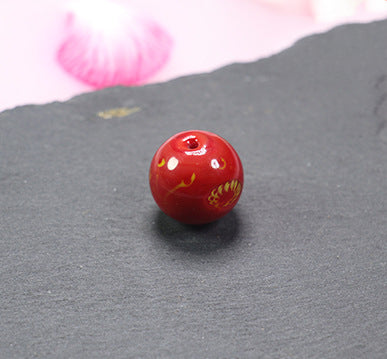 Vintage Phoenix Eye Lampwork Glass Beads 20mm Round 10pcs 17