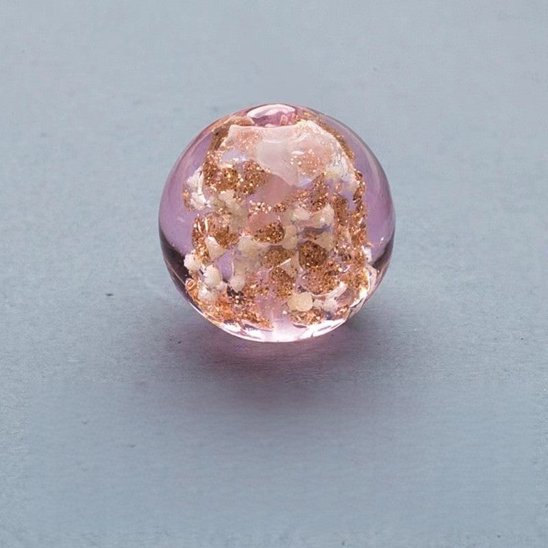 Glow in the Dark Round Glass Beads 8mm Transparent Colors 10pcs 6