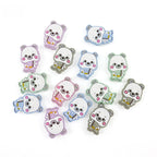 Silicone Focal Beads Panda Accordion Holding Instrument 20pcs 2