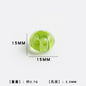 Colorful Transparent Glass Round Beads 15mm 10pcs 9