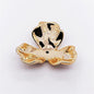 Imitation Shell Flower Acrylic Beads 23-40mm Golden Shine 50pcs 2