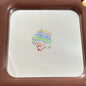 Transparent Star Acrylic Beads 25mm Rainbow Printed Glossy 10pcs 2