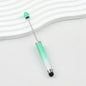 Gradient Color 3 In 1 Beadable Stylus Pens Plastic Body - Green gradient