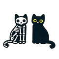 Silicone Focal Beads Skull Cat Double Sides Different