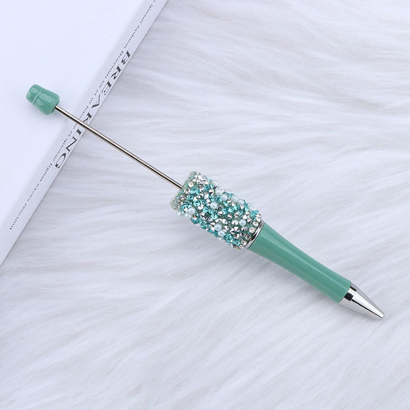 Beadable Pens with Pearl Rhinestone Decorations Colorful 15