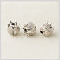 Tibetan Lily Metal Beads 7mm 8mm Antique Silver Tone 100pcs 3