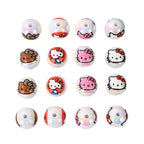 Cartoon Character Acrylic Round Beads 16mm UV Coated 10pcs 5
