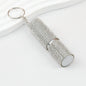 Rhinestone Perfume Spray Bottle Keychain Zinc Alloy 5ml Pink