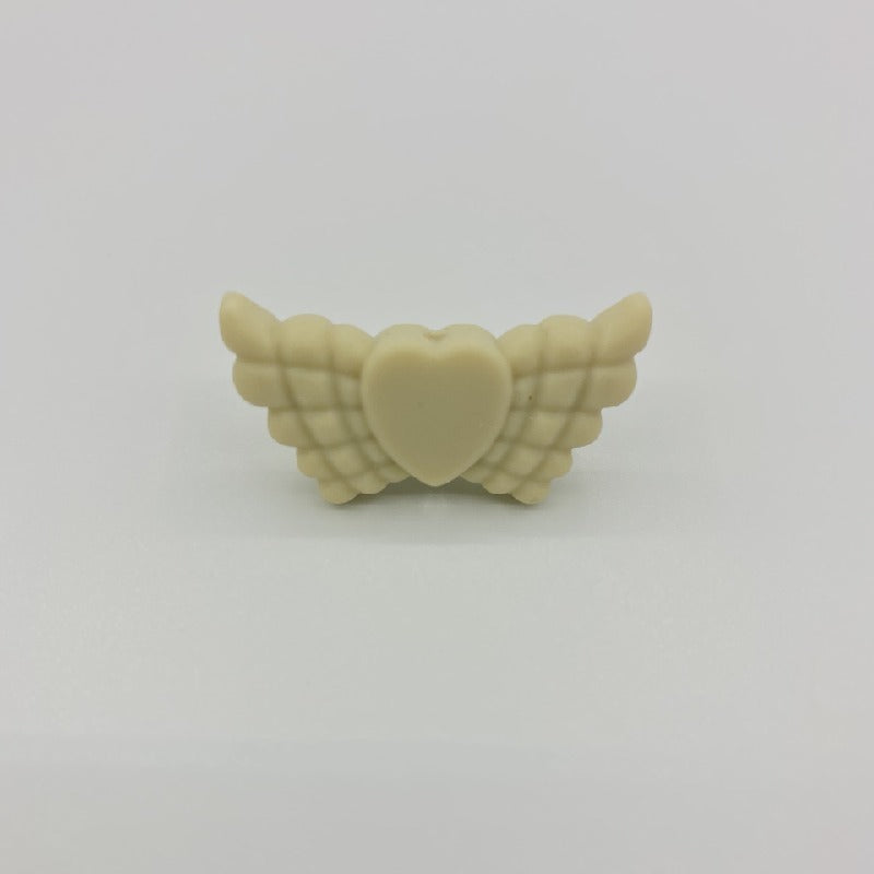Wing Silicone Beads Mixed Colors 20pcs 16