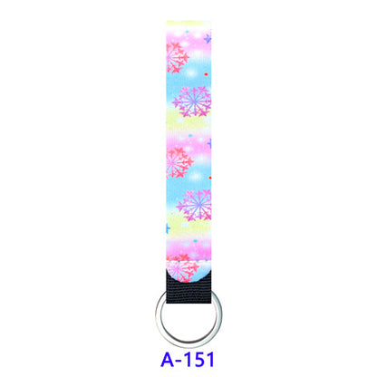 Christmas Neoprene Wristband Sanitizer Chapstick Holder Keychains Wholesale A151