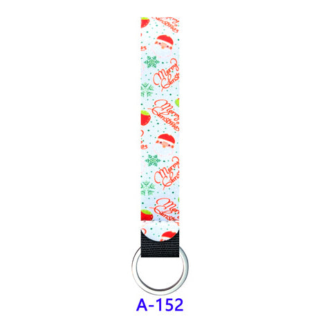 Christmas Neoprene Wristband Sanitizer Chapstick Holder Keychains Wholesale A152