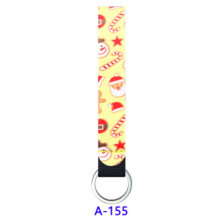 Christmas Neoprene Wristband Sanitizer Chapstick Holder Keychains Wholesale A155