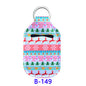 Christmas Neoprene Wristband Sanitizer Chapstick Holder Keychains Wholesale B149