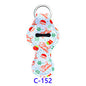 Christmas Neoprene Wristband Sanitizer Chapstick Holder Keychains Wholesale C152