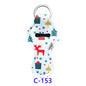 Christmas Neoprene Wristband Sanitizer Chapstick Holder Keychains Wholesale C153