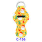 Christmas Neoprene Wristband Sanitizer Chapstick Holder Keychains Wholesale C156