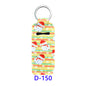 Christmas Neoprene Wristband Sanitizer Chapstick Holder Keychains Wholesale D150