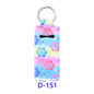 Christmas Neoprene Wristband Sanitizer Chapstick Holder Keychains Wholesale D151