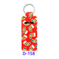 Christmas Neoprene Wristband Sanitizer Chapstick Holder Keychains Wholesale D158