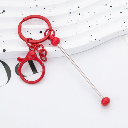 DIY Beadable Keychains Wholesale red