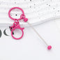 DIY Beadable Keychains Wholesale rose red