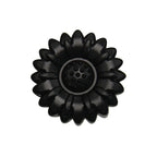 Daisy Sunflower Silicone Focal Beads black