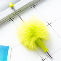 Furry beadable pen-candy green