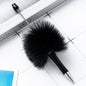 Fuzzy Beadable Pens Plush DIY Ballpoint Pen Wholesale 3 Black