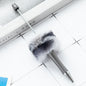 Fuzzy Beadable Pens Plush DIY Ballpoint Pen Wholesale 53 Bentley Gray-Leopard