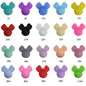 Silicone Focal Beads Mickey Minnie Mouse Ear Design Smooth Matte 20pcs 2