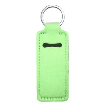 Neoprene Keychain Lip Balm Chapstick Holder Wholesale Green
