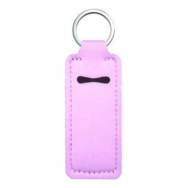 Neoprene Keychain Lip Balm Chapstick Holder Wholesale Pink