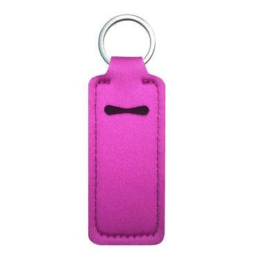 Neoprene Keychain Lip Balm Chapstick Holder Wholesale Purple